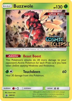 SM Black Star Promos Buzzwole Pokémon card